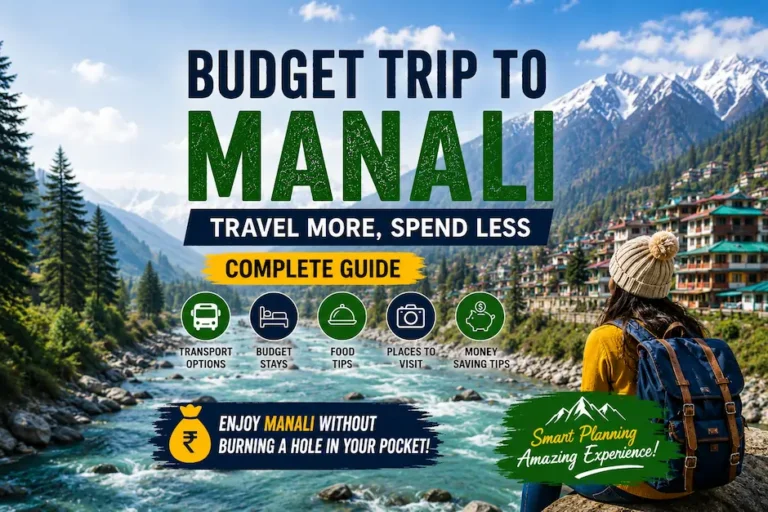 Budget trip to Manali guide with Himalayan mountain scenery and local sightseeing
