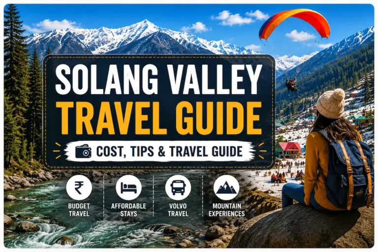 Solang Valley travel guide with snowfall scenery and Himalayan mountain views