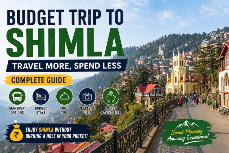 Budget trip to Shimla travel guide with mountain views and local sightseeing