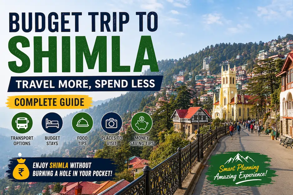 Budget trip to Shimla travel guide with mountain views and local sightseeing
