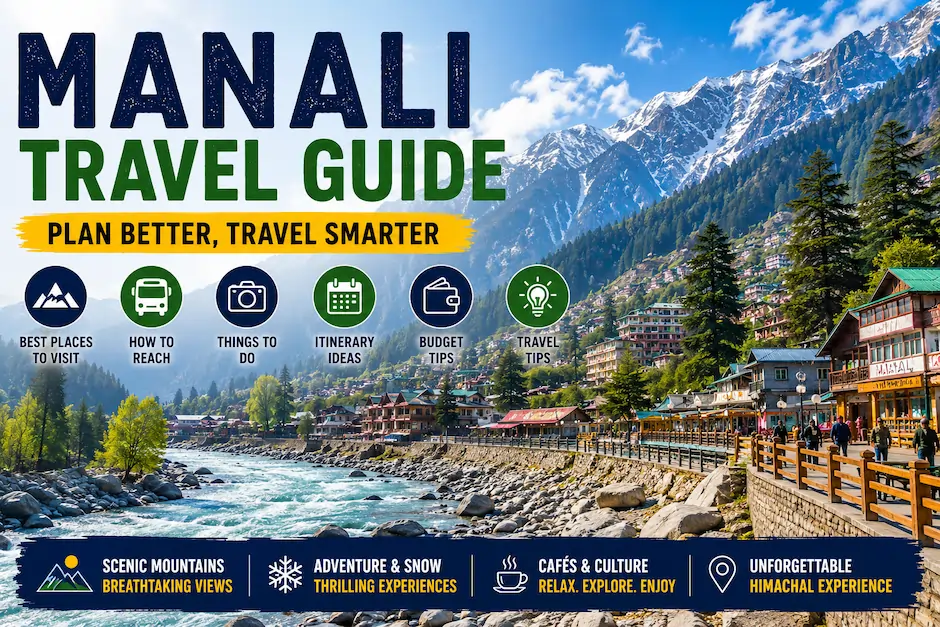 Manali travel guide with mountain scenery and Himachal sightseeing